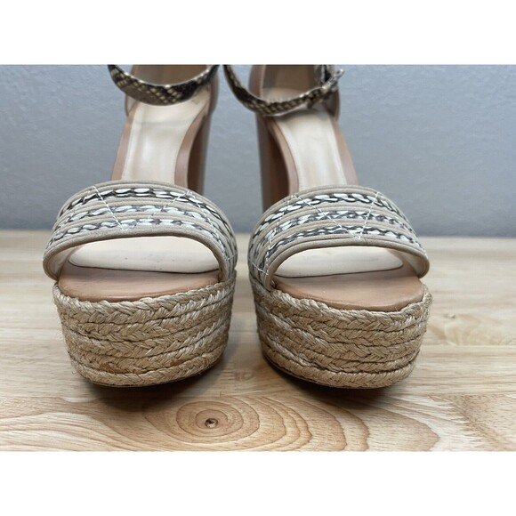 $795 Alexandre Birman Women's Alice Espadrille Platform Heels Shoes Sz 37.5/US 7 - Picture 5 of 12